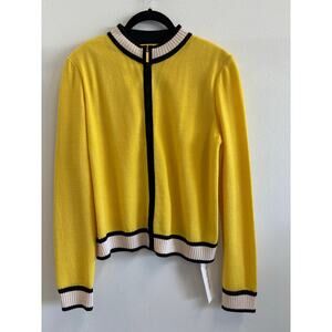 St. John Yellow Wool Cardigan